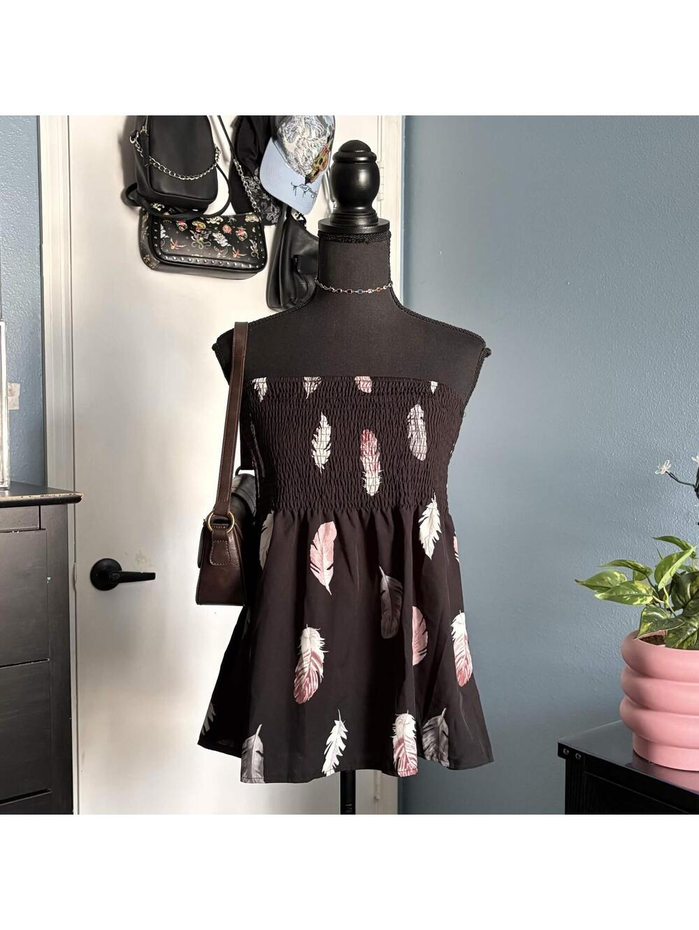 black babydoll tube top